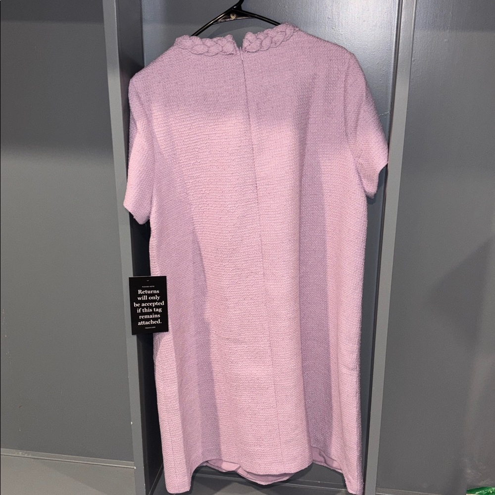 Lilac Tuckernuck Tweed Short Sleeve Dress Sz XL Fits like a sz 14 Misses - Picture 9 of 11